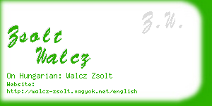 zsolt walcz business card